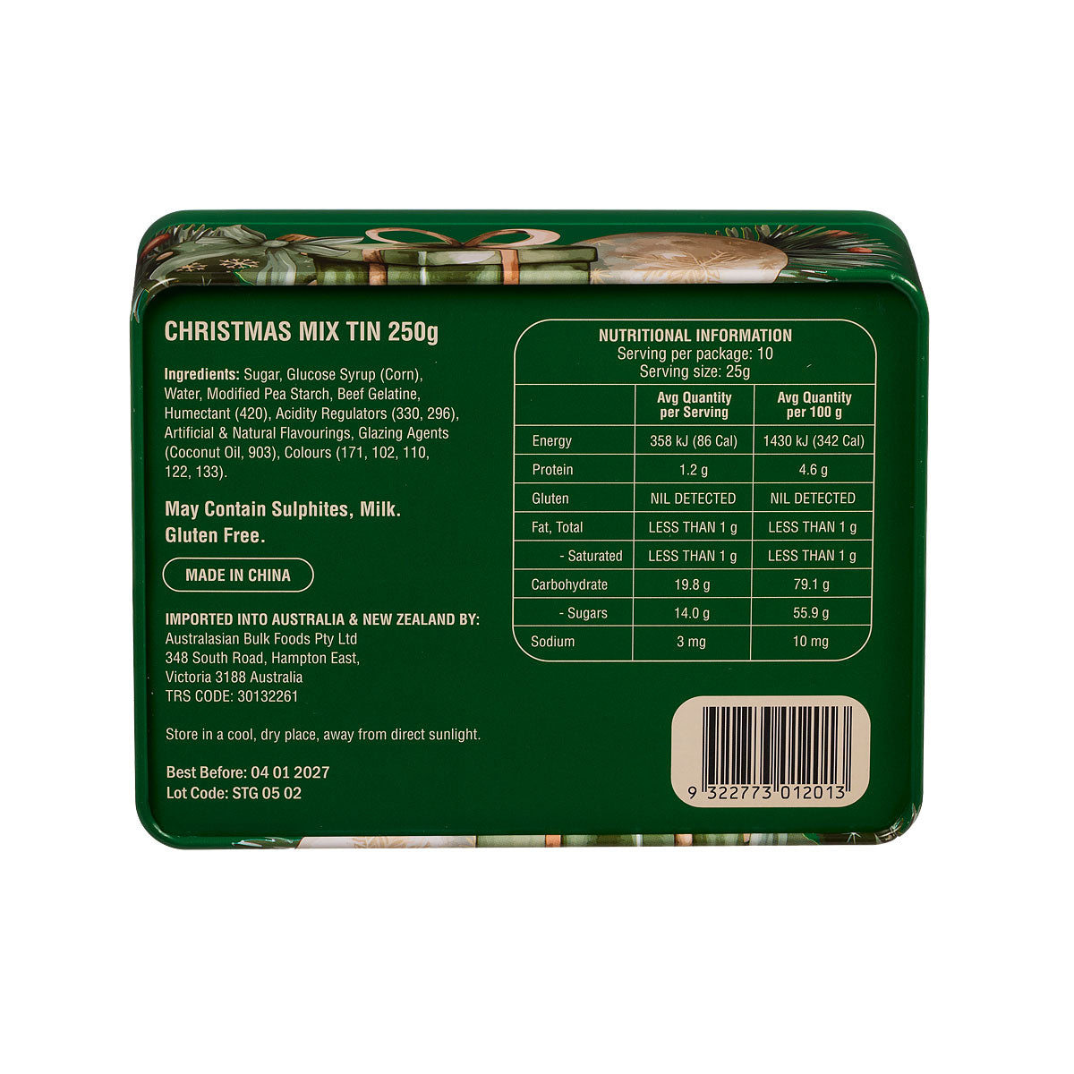 Christmas Mix Tin 250g