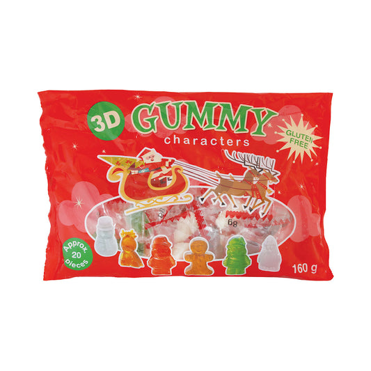 3D Gummy Christmas Characters 160g