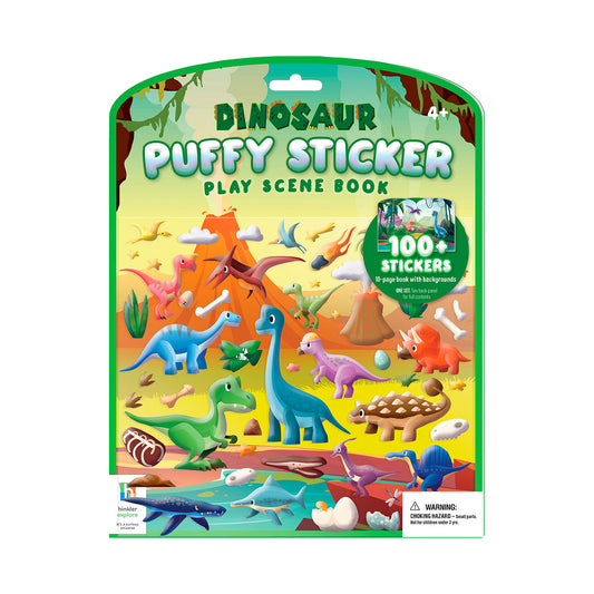 Puffy Sticker Play Scene Book Dinosaur