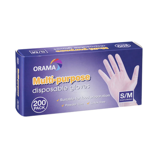 Orama Disposable TPE Gloves S/M 200pk