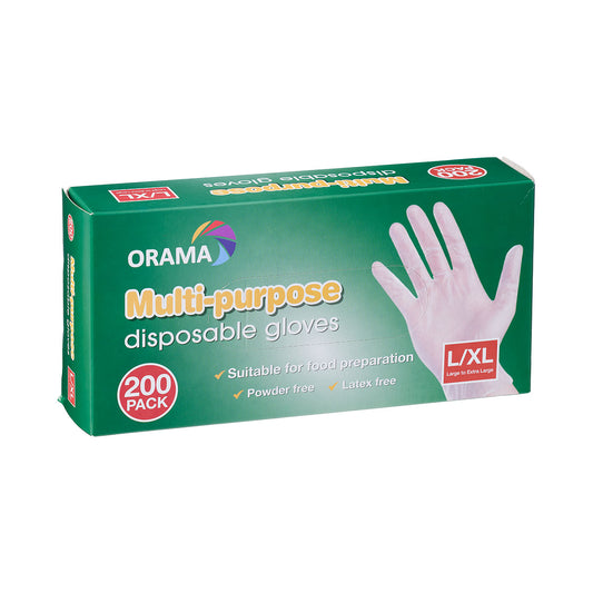 Orama Disposable TPE Gloves L/XL 200pk