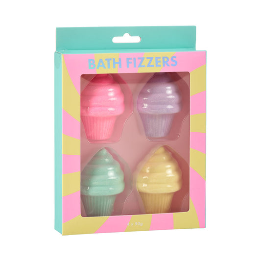 Cupcake 4pc Bath Fizzer Set