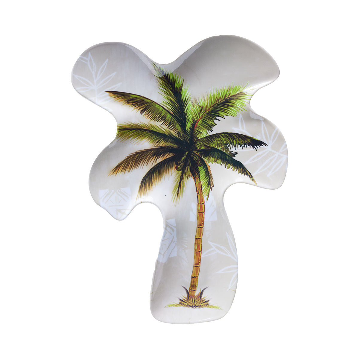 Palm Tree Plate Green