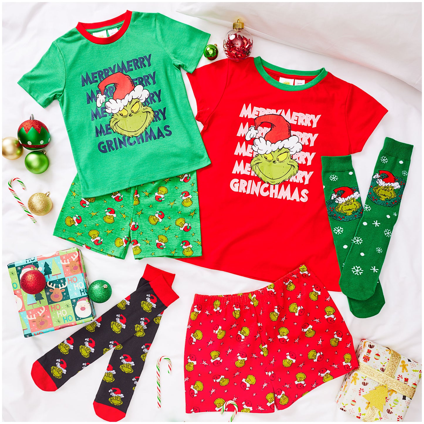 Girls Grinch PJ Red Assorted Sizes