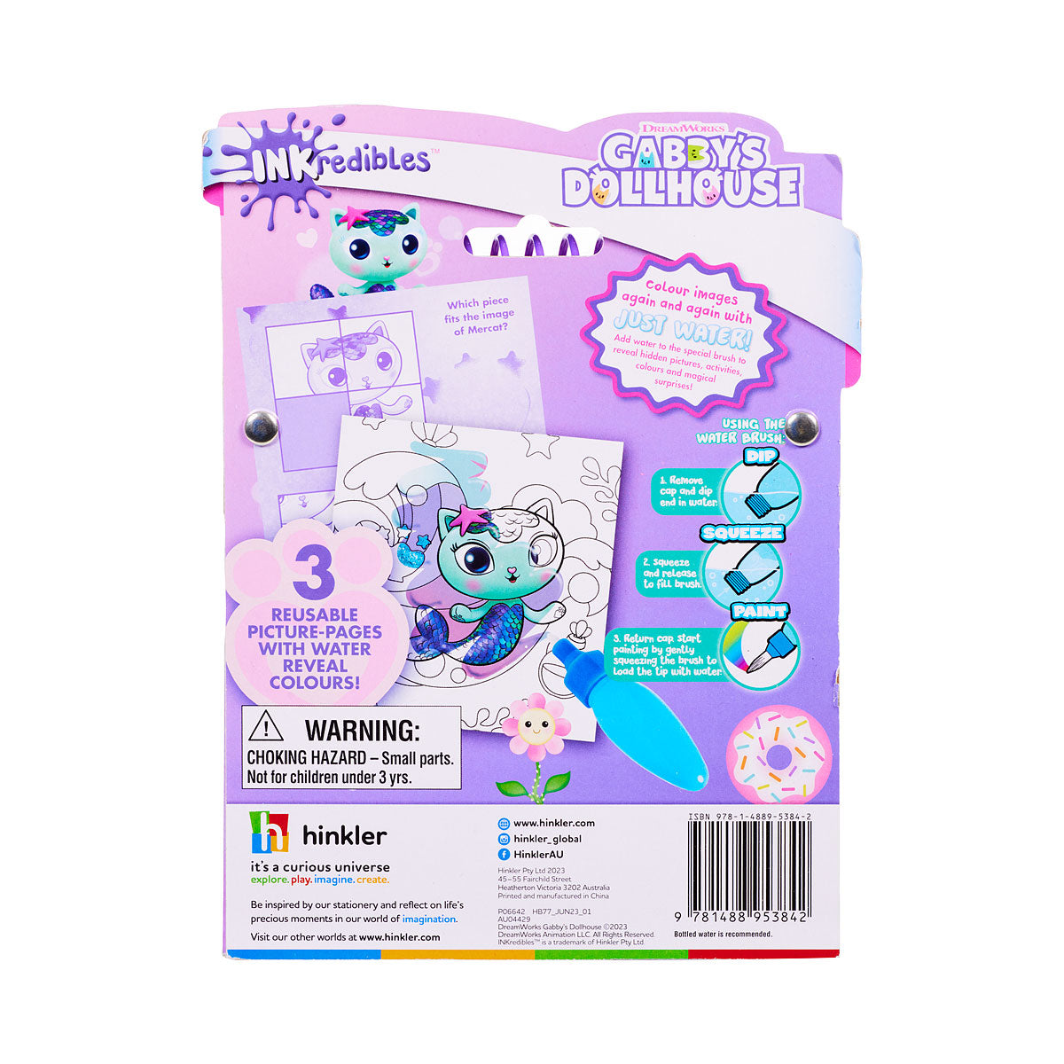 Licensed My Little Pony or Gabby's Dollhouse Water Wonder