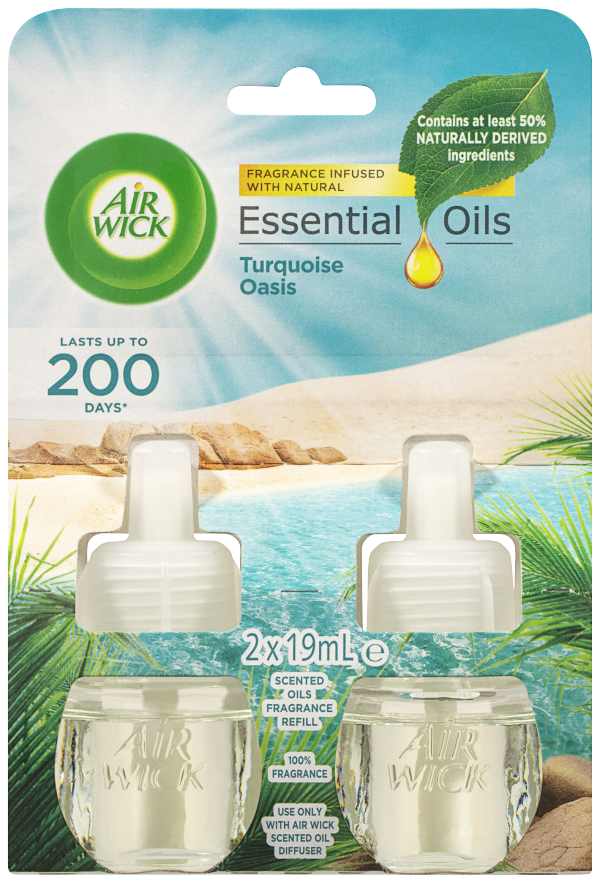 Air Wick Diffuser Refill Turquoise Oasis 19mL 2pk