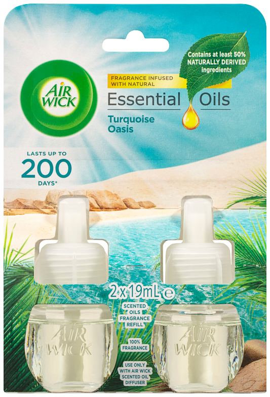 Air Wick Diffuser Refill Turquoise Oasis 19mL 2pk