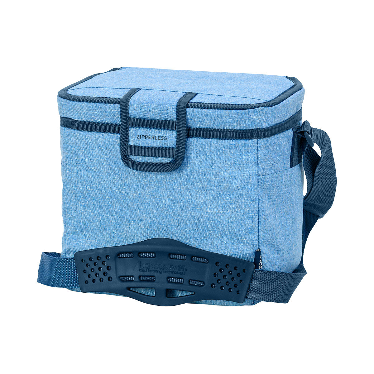 9-Can Zipperless Hard Cooler Blue