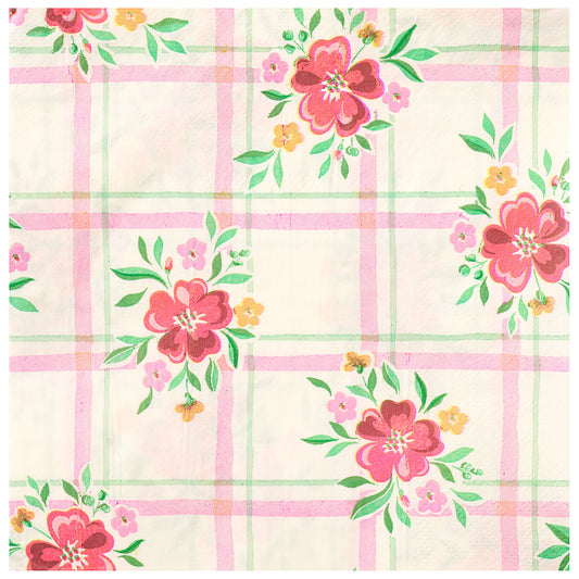 Flower Napkin 33x33cm 2ply 20pk