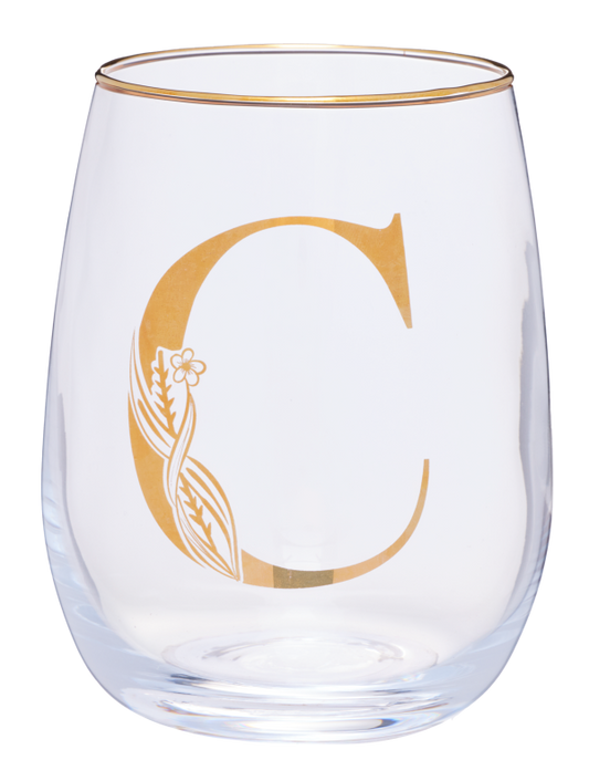Monogrammed C,K,B Wine Glass 420mL Assorted
