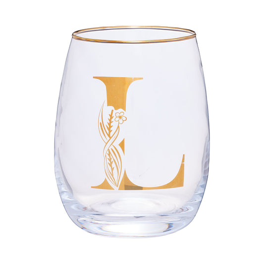 Monogrammed L,T,E Wine Glass 420mL Assorted