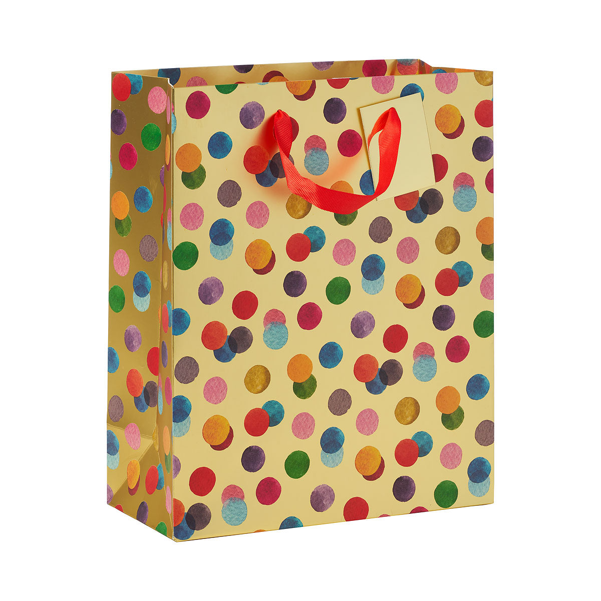 Gold Multi Confetti Gift Bag Large