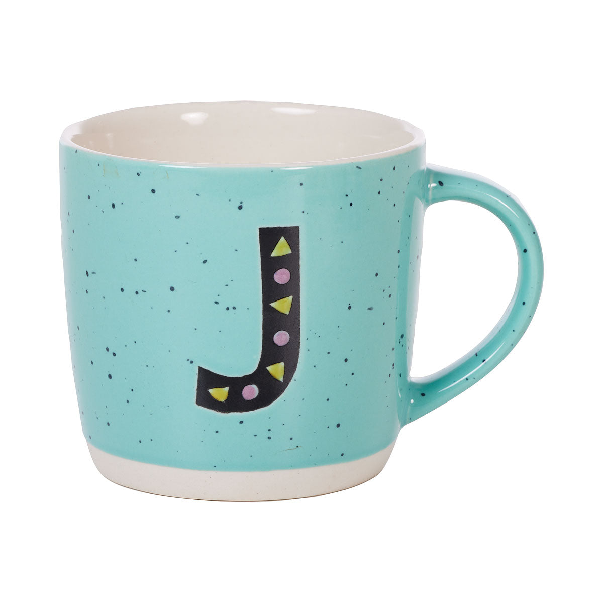 Embossed Monogram J,C,K Mug 370mL Assorted