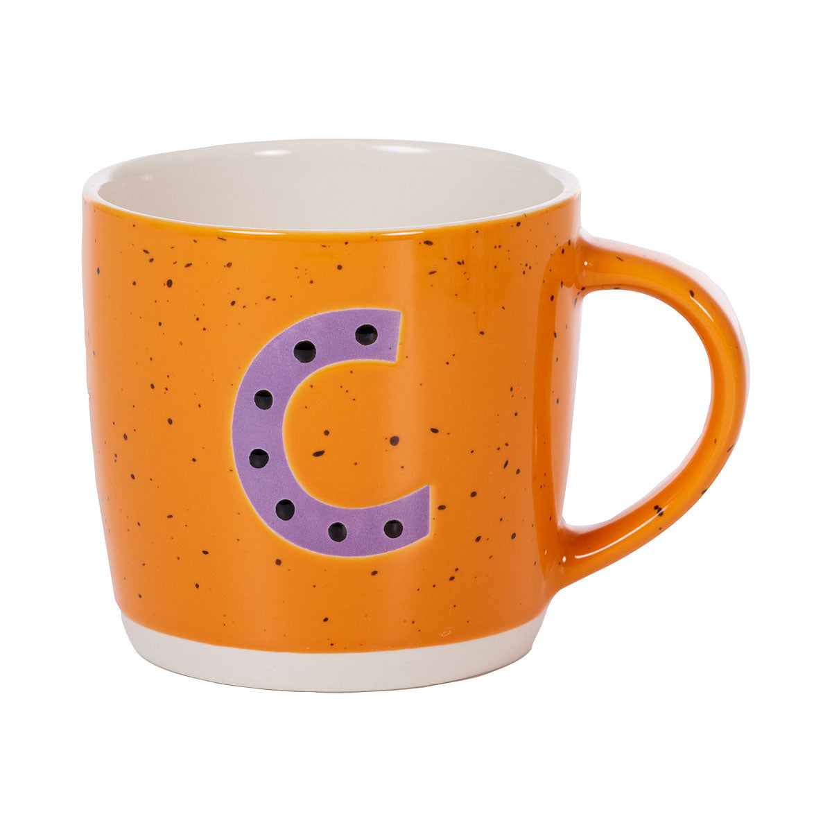 Embossed Monogram J,C,K Mug 370mL Assorted