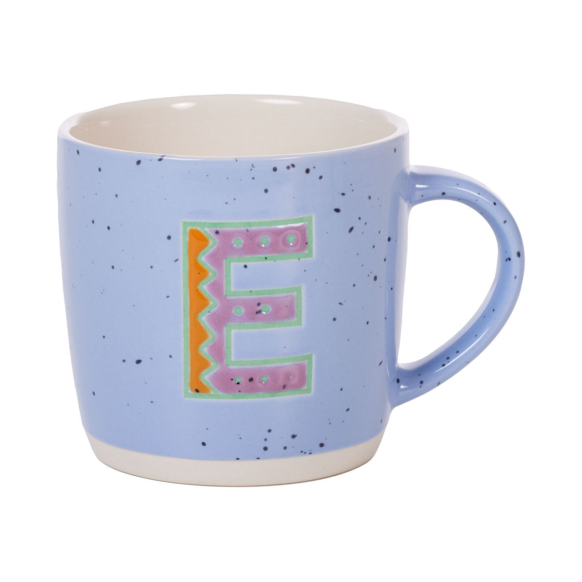 Embossed Monogrammed L,T,E Mug 370mL Assorted