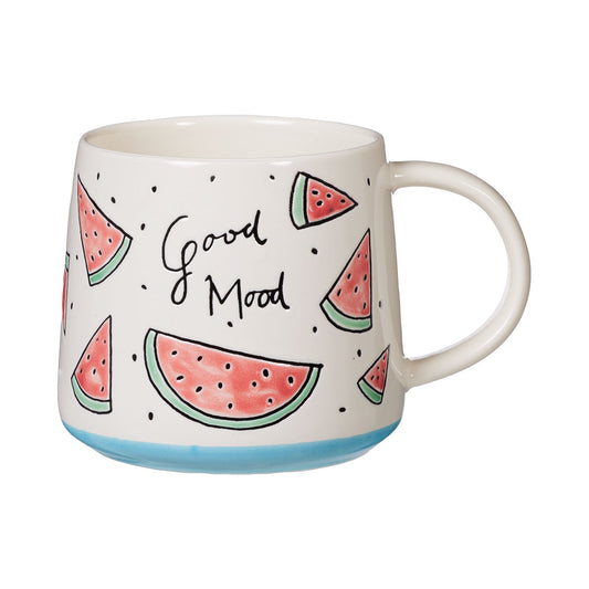Good Mood Embossed Mug 370mL Assorted