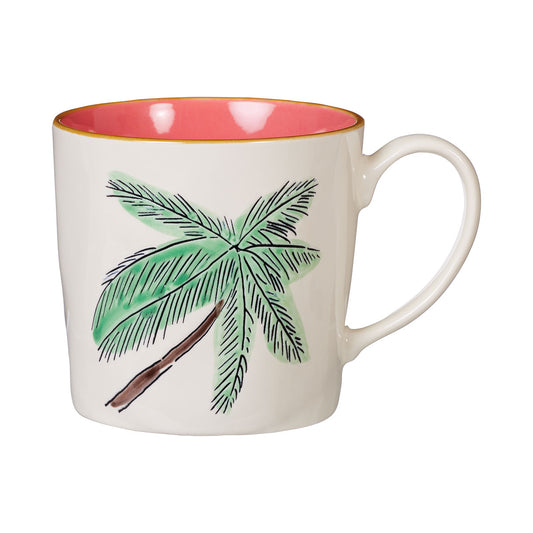 Tropical Embossed Mug 400mL Assorted