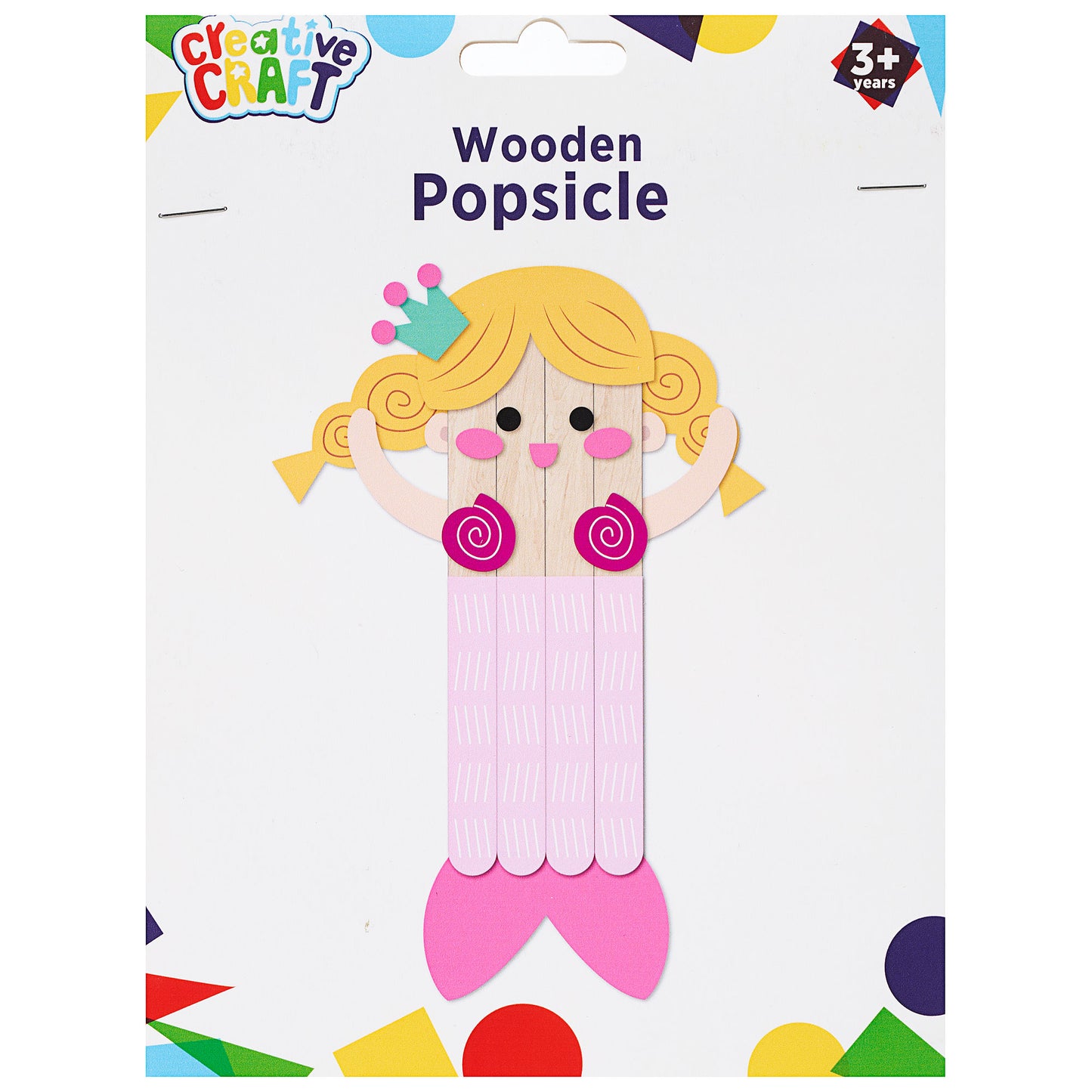 Wooden Popsicle Mermaid Assorted