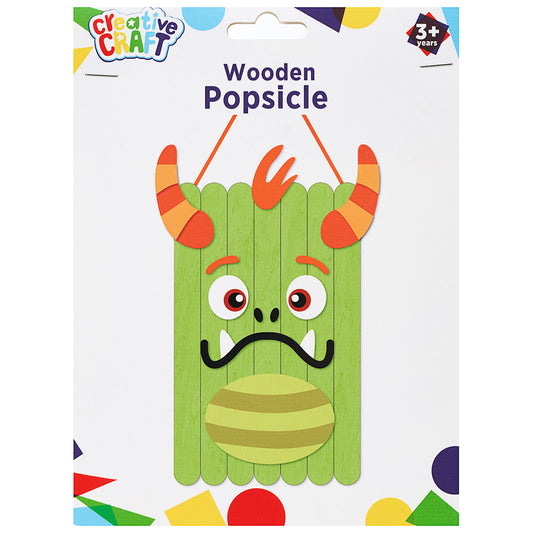 Wooden Popsicle Monster Assorted