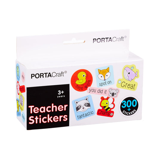 Portacraft Teacher Sticker Roll 300pk