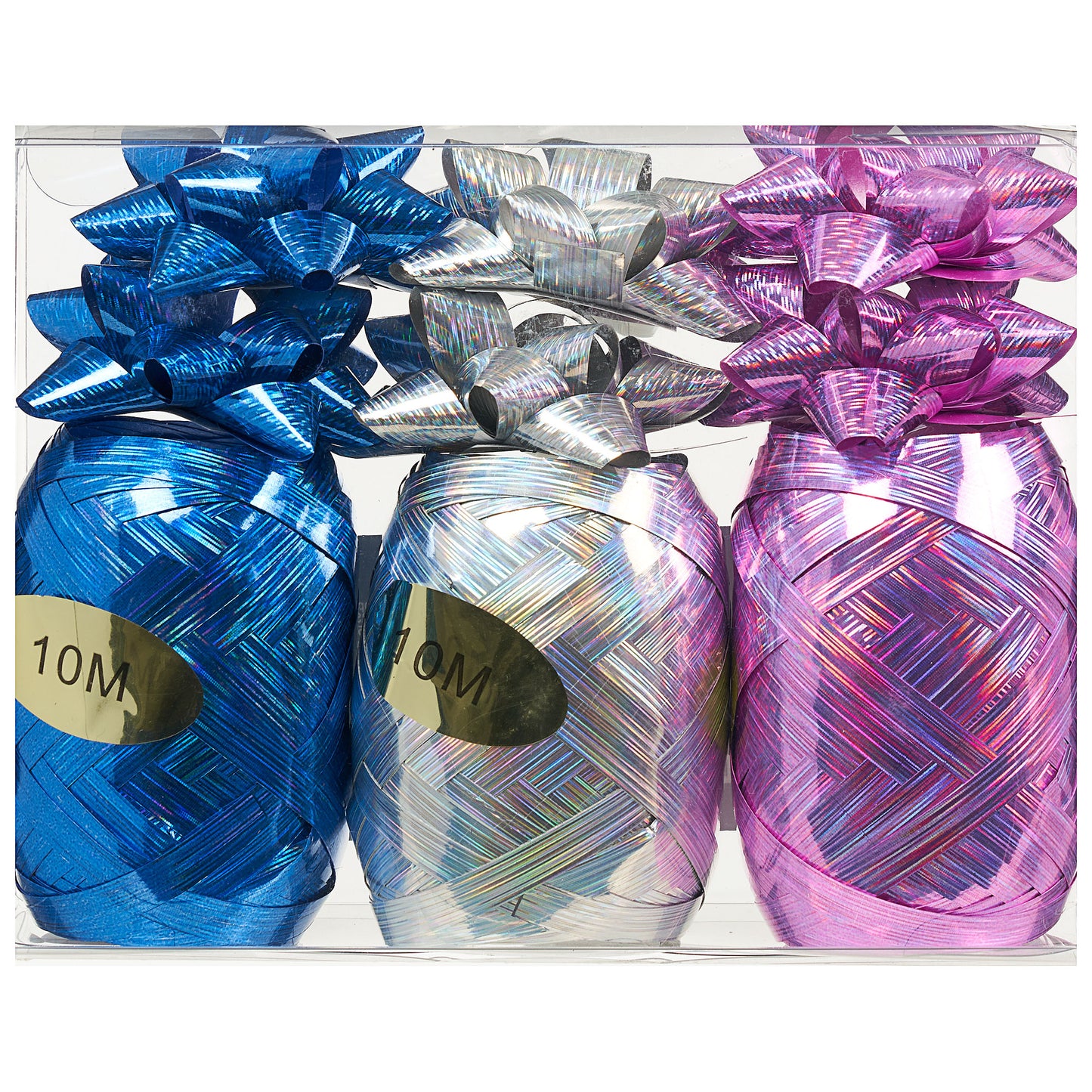 Mini Bows With Ribbon Bright 9pk