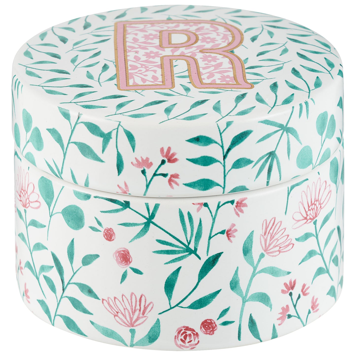 Trinket Box Monogram 8cm Assorted