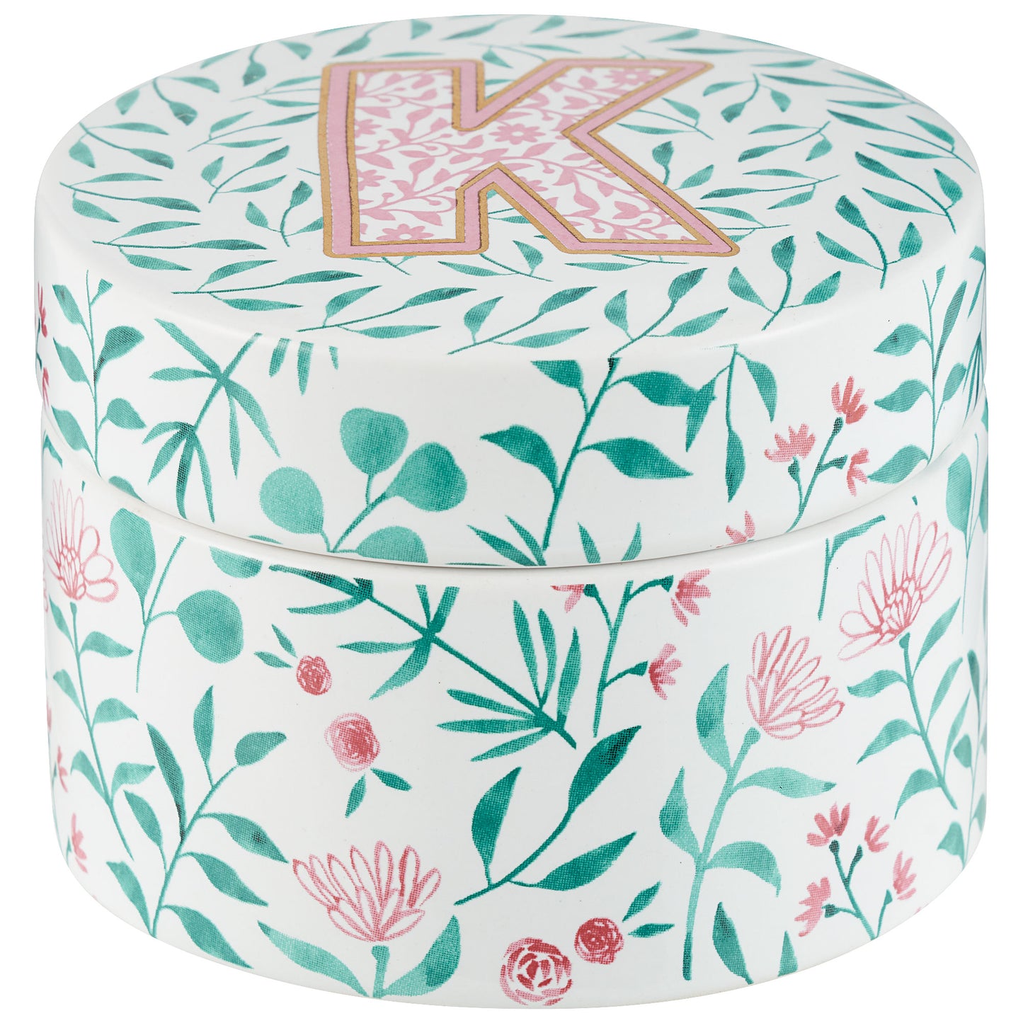 Trinket Box Monogram 8cm Assorted