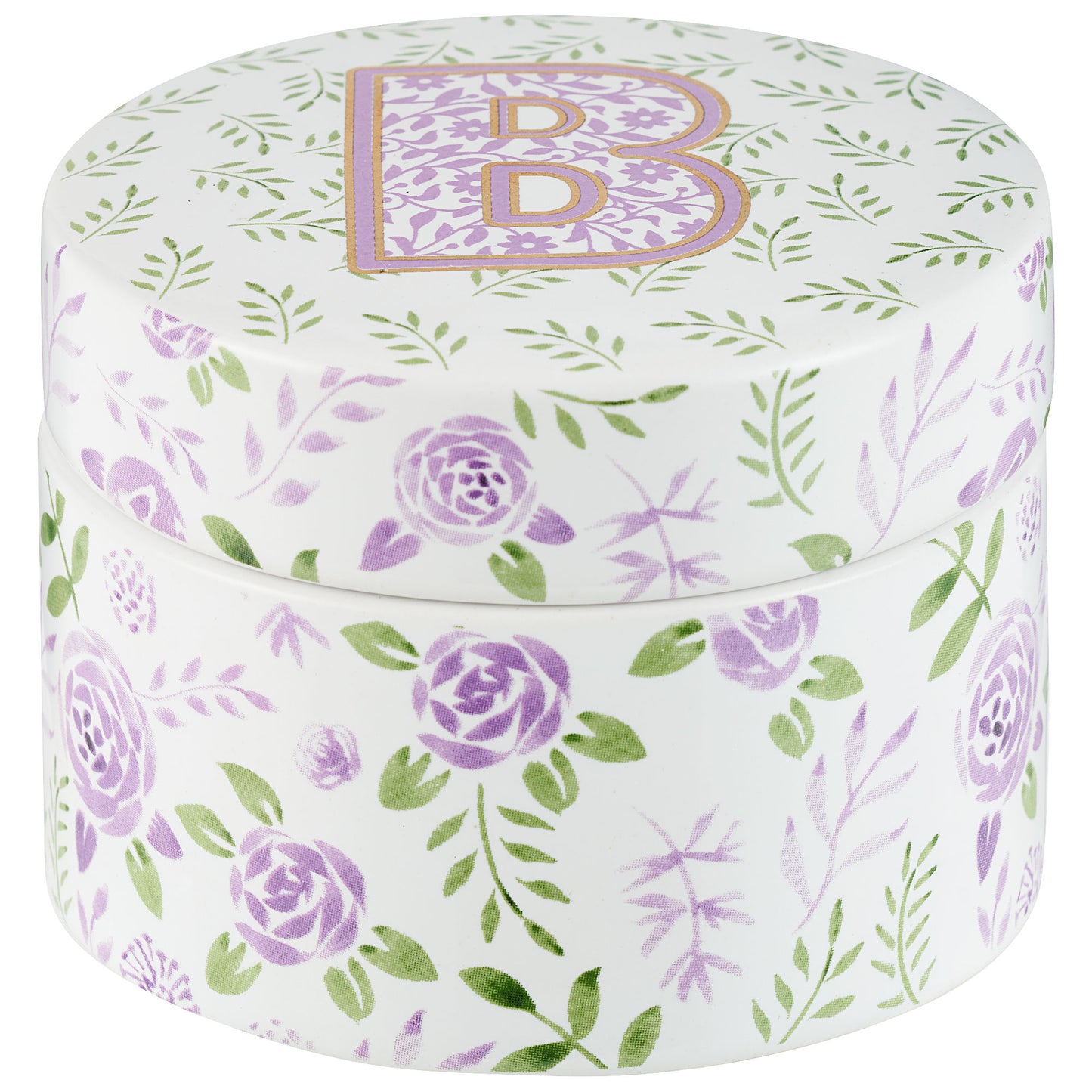 Trinket Box Monogram 8cm Assorted