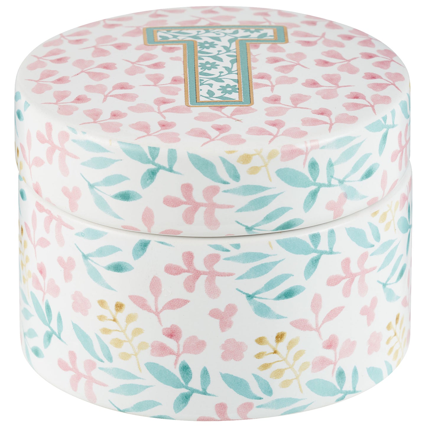 Trinket Box Monogram 8cm Assorted