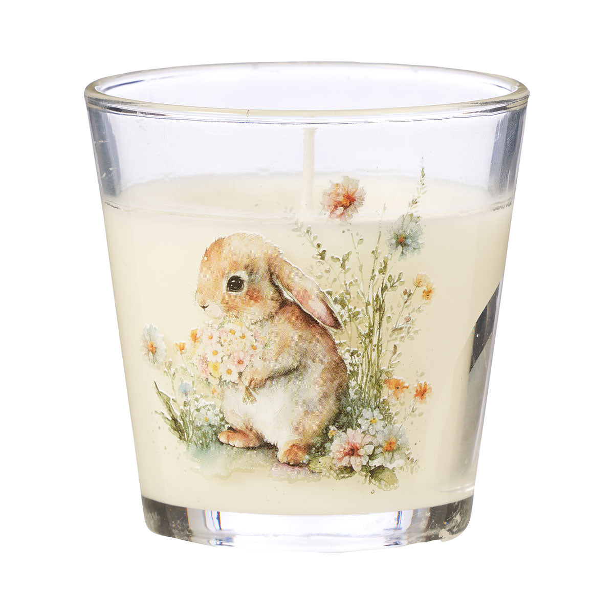 Glass Candle Easter Print Assorted