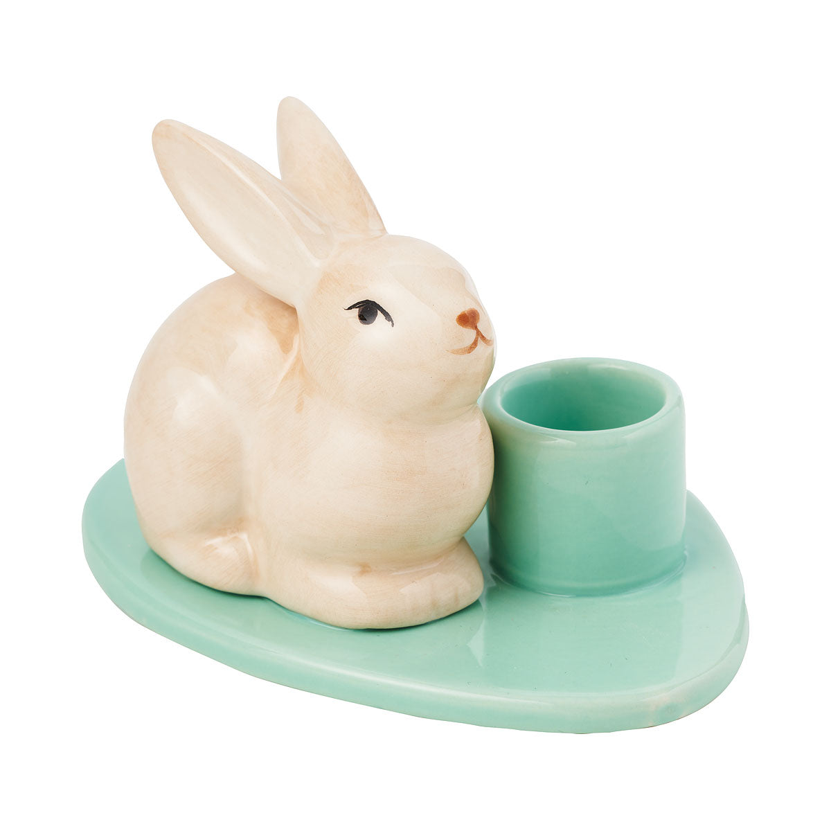 Easter Bunny Taper Candle Holder Ceramic Assorted
