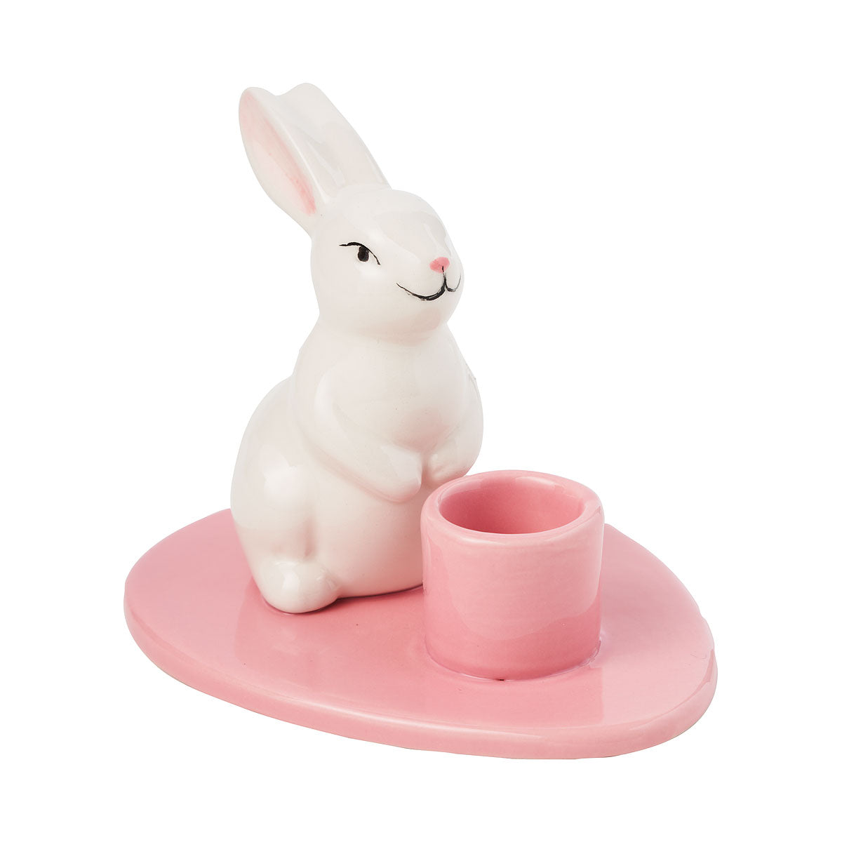 Easter Bunny Taper Candle Holder Ceramic Assorted