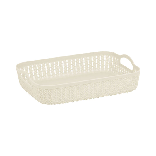 Studio Knit Tray Cream L