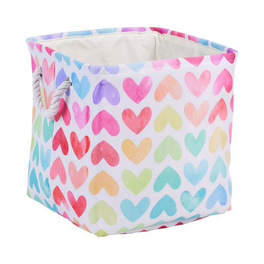 Kids' Cotton Basket Love Hearts