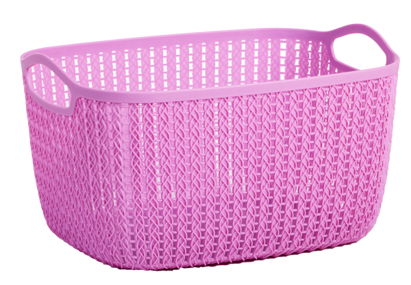 Studio Knit Basket Oval Assorted 9L