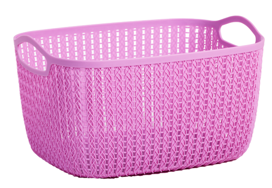 Studio Knit Basket Oval Assorted 9L