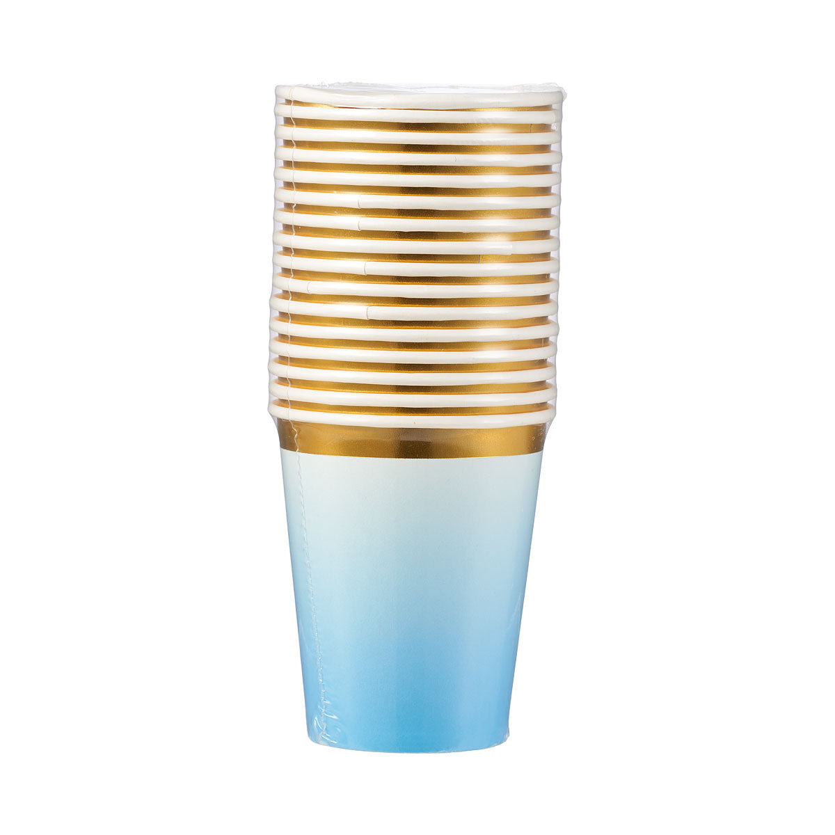 Paper Cup Blue Gradient Small 16pk