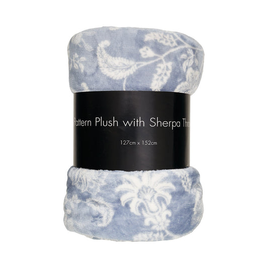 Sherpa Print Throw Assorted 127x152cm