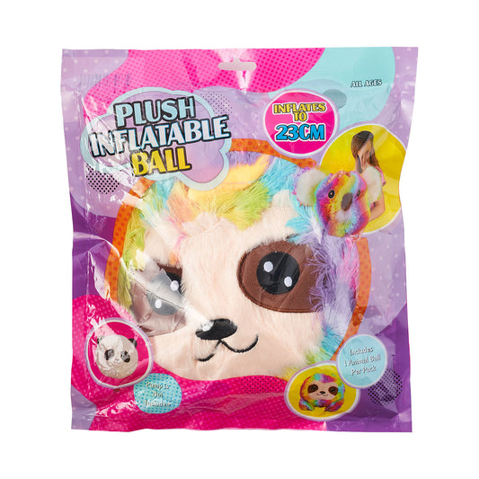Plush Inflatable Ball 23cm Assorted
