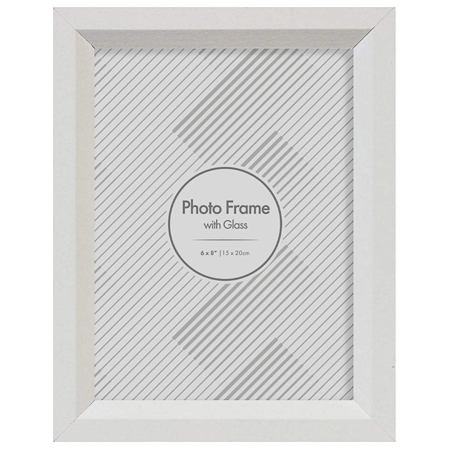 Barcelona White Photo Frame 6x8"