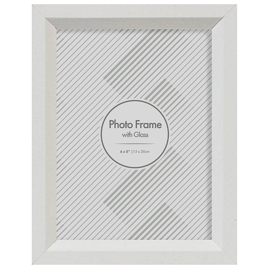 Barcelona White Photo Frame 6x8"