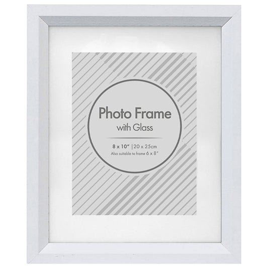 Barcelona White Photo Frame 8x10"