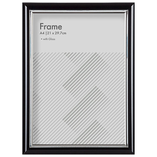 A4 Black Certificate Frame