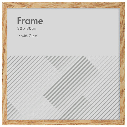 Square Natural & White Frame 30cm