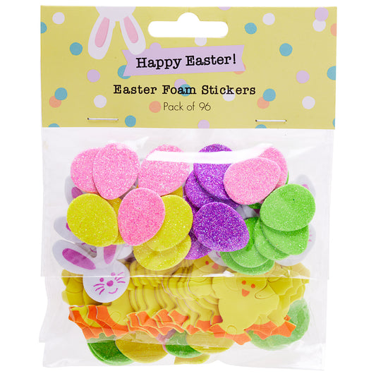 96pc Easter Foam Stickers Kit