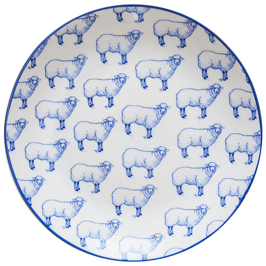 Farm Animals Cake Plate Blue Assorted