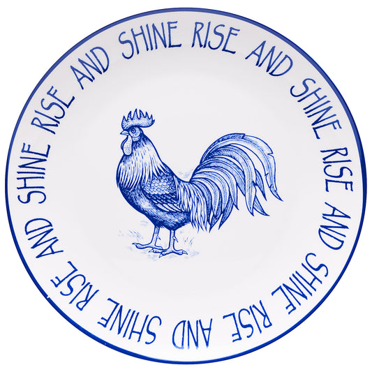 Farm Animals Dinner Plate Blue Assorted