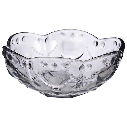 Trinket Colour Glass Bowl Smoke/Pink