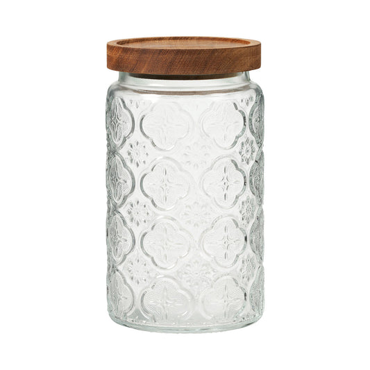 Presso Glass Storage Jar 1000mL Assorted