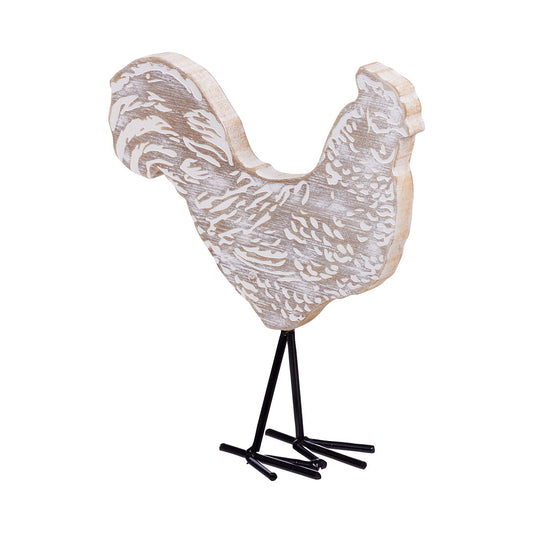 Chicken Ornament With Metal legs